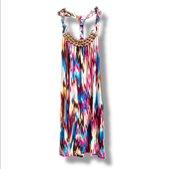 BCX Dresses & Skirts - BCX Tie-Dye Braided Dress